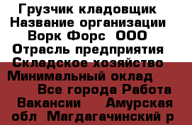 Грузчик-кладовщик › Название организации ­ Ворк Форс, ООО › Отрасль предприятия ­ Складское хозяйство › Минимальный оклад ­ 27 000 - Все города Работа » Вакансии   . Амурская обл.,Магдагачинский р-н